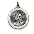 thumbnail image 1 of Sterling Silver Jesus Medal Pendant - 7.9 Grams - Measures 31x24mm Wide, 1 of 2