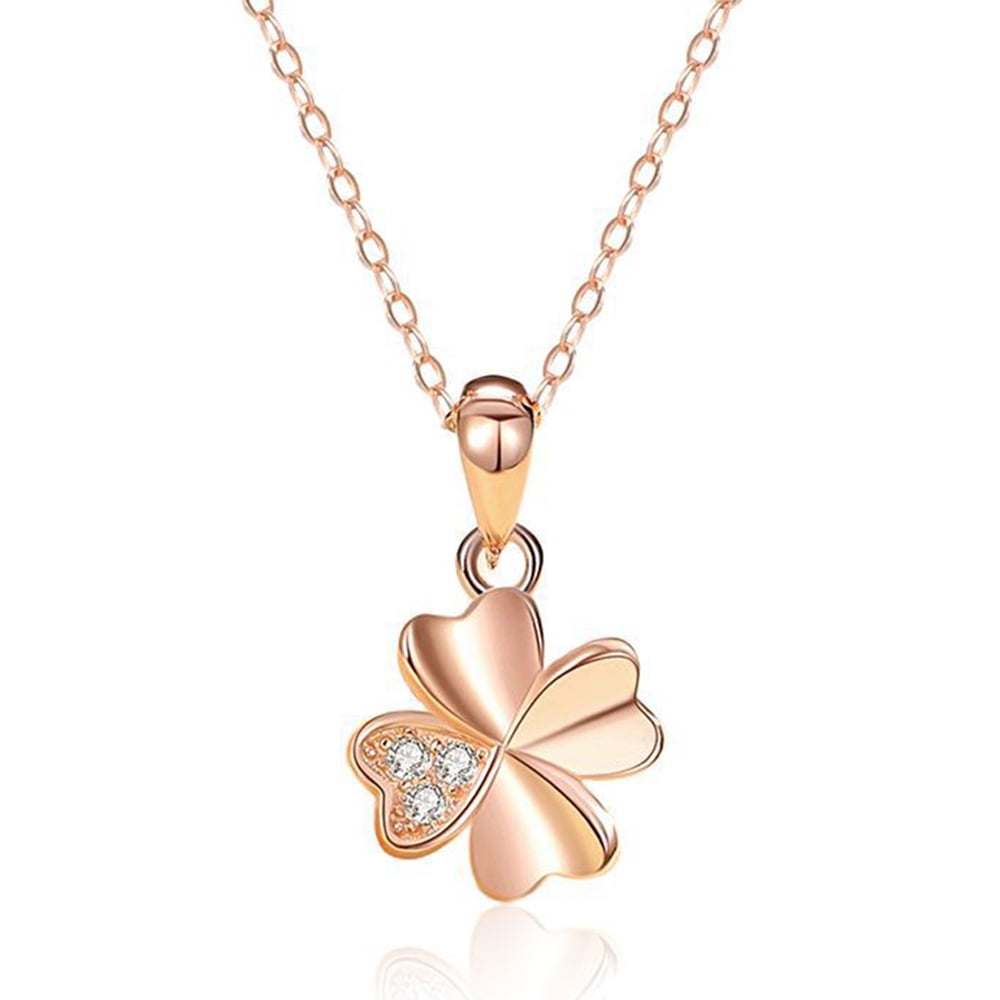 Sterling Silver Jewelry - 4 Leaf Clover Pendant Necklace - S999