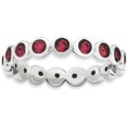 thumbnail image 1 of Sterling Silver July Swarovski Ring, 1 of 6