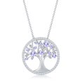 thumbnail image 1 of Sterling Silver 'June' Moonstone Tree of Life Necklace, 1 of 4
