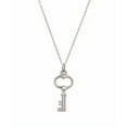thumbnail image 1 of Sterling Silver Key Pendant Necklace, 18", 1 of 3