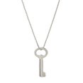 thumbnail image 1 of Sterling Silver Key Pendant Necklace, 18", 1 of 3