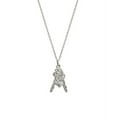 thumbnail image 1 of Sterling Silver Keys To My Heart Pendant Necklace, 16 Inches, 1 of 2