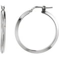 thumbnail image 1 of Sterling Silver Knife Edge Tube Earrings 15mm, 1 of 2