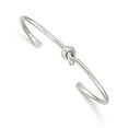 thumbnail image 1 of Sterling Silver Knot Flexible Cuff Bangle Bracelet, 1 of 2