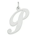 thumbnail image 1 of Sterling Silver Large Fancy Script Initial P Charm, 1 of 3