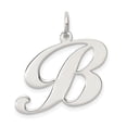 thumbnail image 1 of Sterling Silver Large Script Initial Letter B Charm, 1 of 5