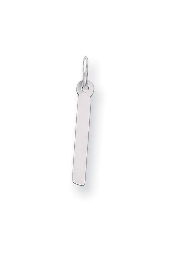 Sterling Silver Large Slanted Block Initial I Charm QC5085I