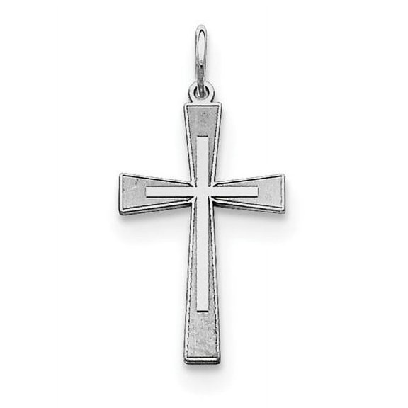 Sterling Silver Laser Cut Latin Designed Cross Pendant