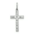 thumbnail image 1 of Sterling Silver Laser Designed Cross Pendant Charm, 1 of 1