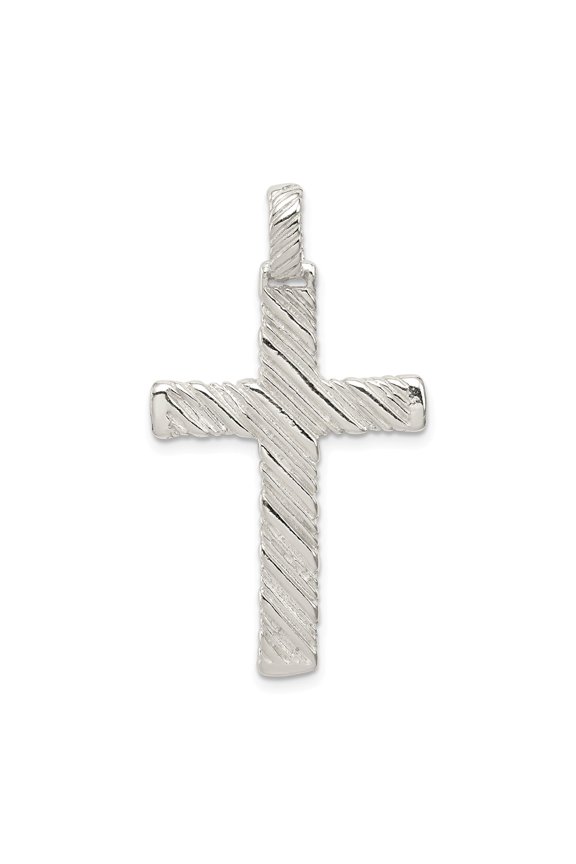 Sterling Silver Latin Cross Charm Pendant