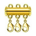 thumbnail image 1 of Sterling Silver Layered Detangler Clasp Layering Tube Clasp For Necklace M4K Q2N4, 1 of 6