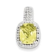thumbnail image 1 of Sterling Silver Lemon Quartz Pendant, 1 of 2