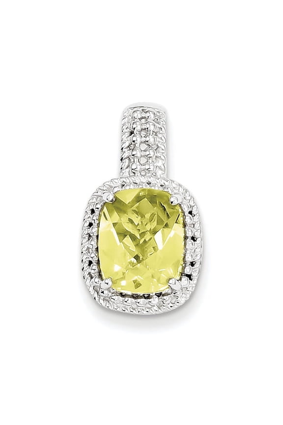 Sterling Silver Lemon Quartz Pendant