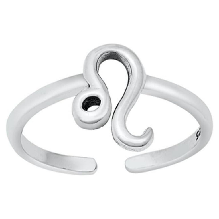 Silverly 925 Solid Silver Toe Rings - Midi Pinky Finger Toe Ring