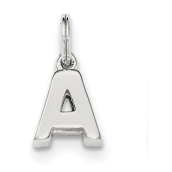Sterling Silver Letter A Initial Charm Made In Thailand qc8460a