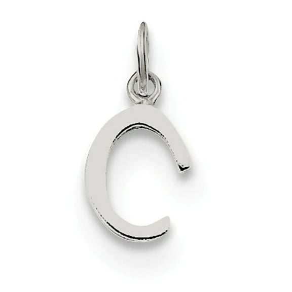 FJC Finejewelers Sterling Silver Initial C Pendant Necklace - Chain Included