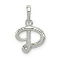 thumbnail image 1 of Sterling Silver Letter D Initial Pendant Charm, 1 of 4