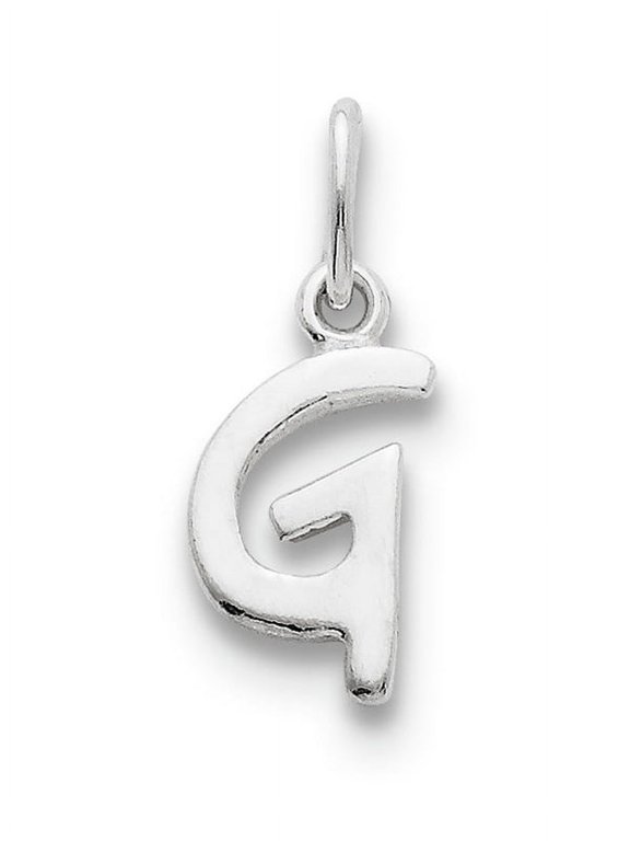Sterling Silver Letter G Initial Charm QC6511G