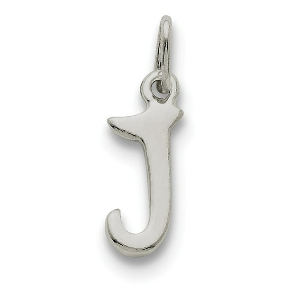 Sterling Silver Initial J Pendant