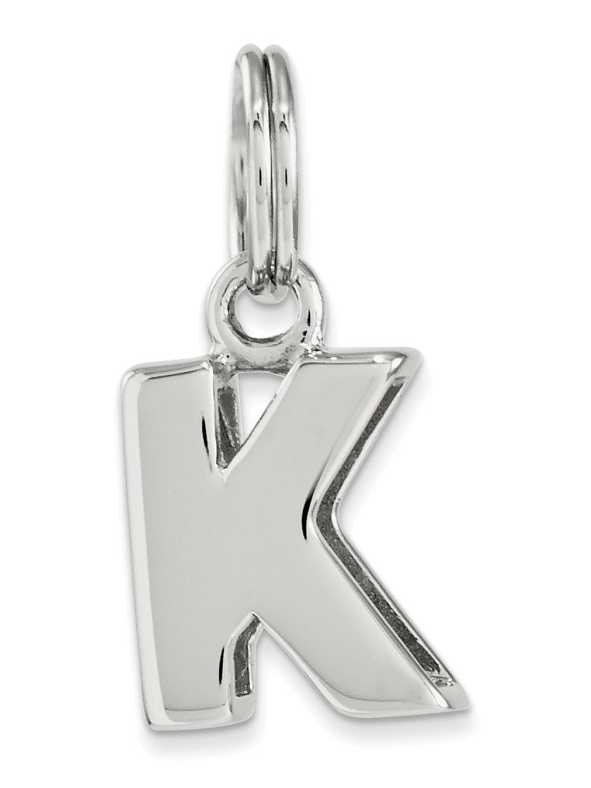 Jewelry by Sweet Pea Sterling Silver Letter K Initial Charm - Walmart.com