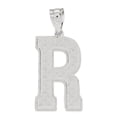 thumbnail image 1 of Sterling Silver Letter R Initial Pendant Made In United States qc2766r, 1 of 5