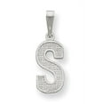 thumbnail image 1 of Sterling Silver Letter S Initial Pendant Made In United States qc2762s, 1 of 2