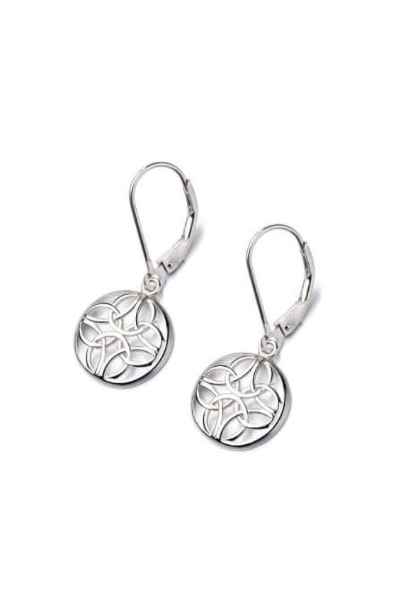Sterling Silver Lever-Back Celtic Earring