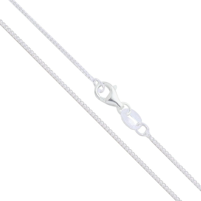 Sterling Silver Light Cable Chain 1.4mm Solid 925 Rolo Link Wide