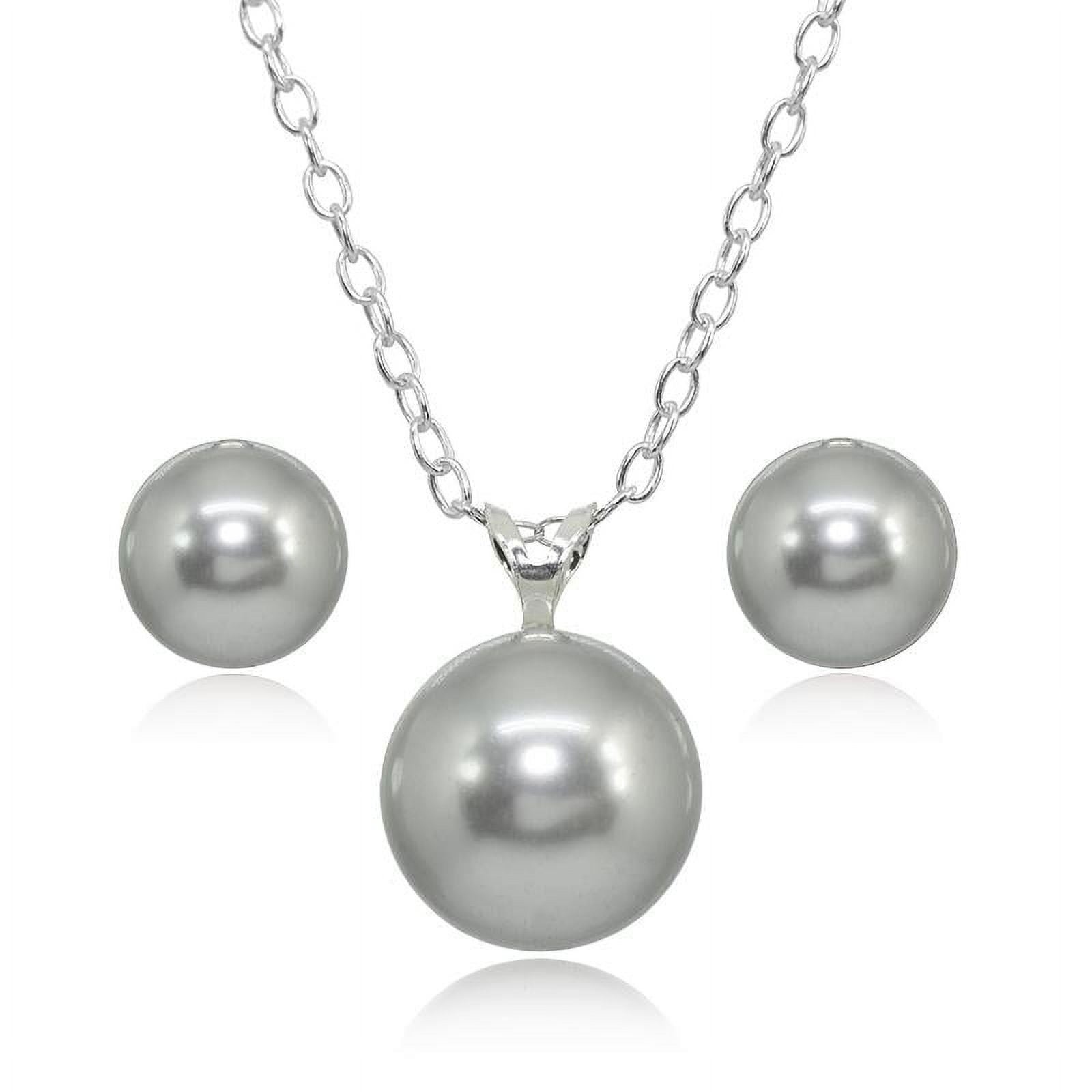 Buy White Agate Beads with Gold Swarovski Pearl Beads | JaeBee Jewelry