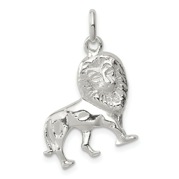 Sterling Silver Lion Charm Pendant Jewelry FindingKing