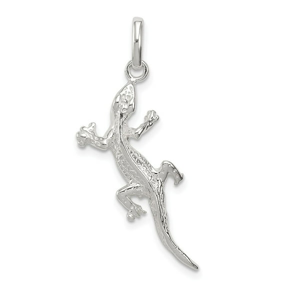 Sterling Silver Lizard Charm Pendant