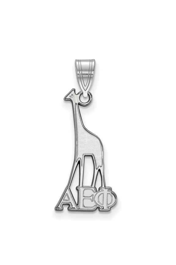Sterling Silver LogoArt Alpha Epsilon Phi Sorority Symbol Medium Pendant Charm