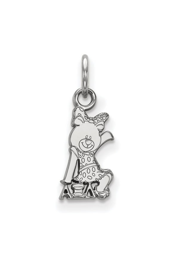Sterling Silver LogoArt Alpha Xi Delta Sorority Symbol Extra Small Pendant Charm