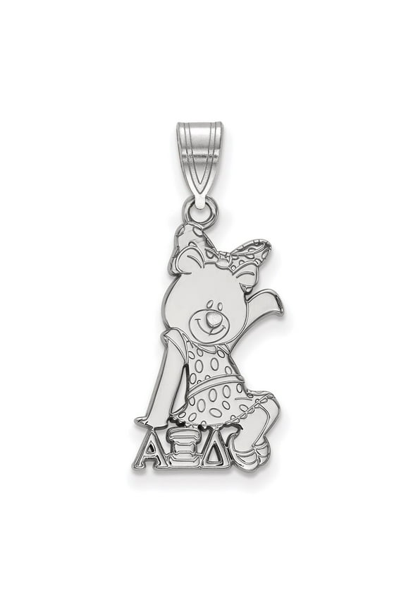 Sterling Silver LogoArt Alpha Xi Delta Sorority Symbol Medium Pendant Charm