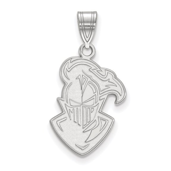 Sterling Silver LogoArt Furman University Paladin Large Pendant Charm