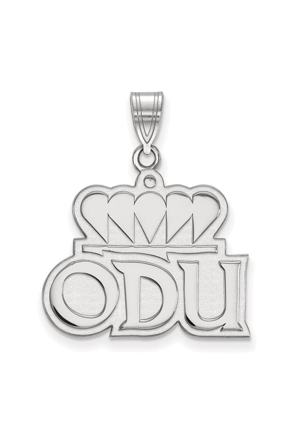 Sterling Silver LogoArt Old Dominion University O-D-U Large Pendant Charm