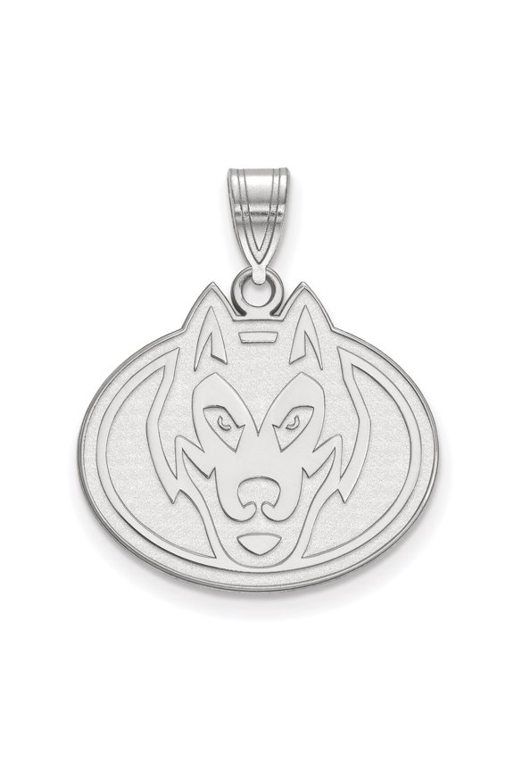 Sterling Silver LogoArt St. Cloud State University Husky Large Pendant Charm