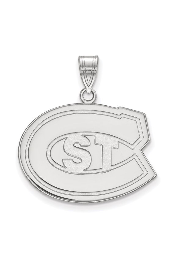 Sterling Silver LogoArt St. Cloud State University Large Pendant Charm