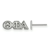 GUANGTUO Sterling Silver LogoArt Theta Phi Alpha XS Post Earrings Sterling Silver Earrings