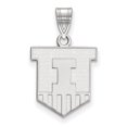thumbnail image 1 of Sterling Silver LogoArt University of Illinois Victory Badge Medium Pendant Charm, 1 of 2