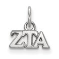 thumbnail image 1 of Sterling Silver LogoArt Zeta Tau Alpha Sorority Greek Letters Extra Small Pendant Charm, 1 of 1
