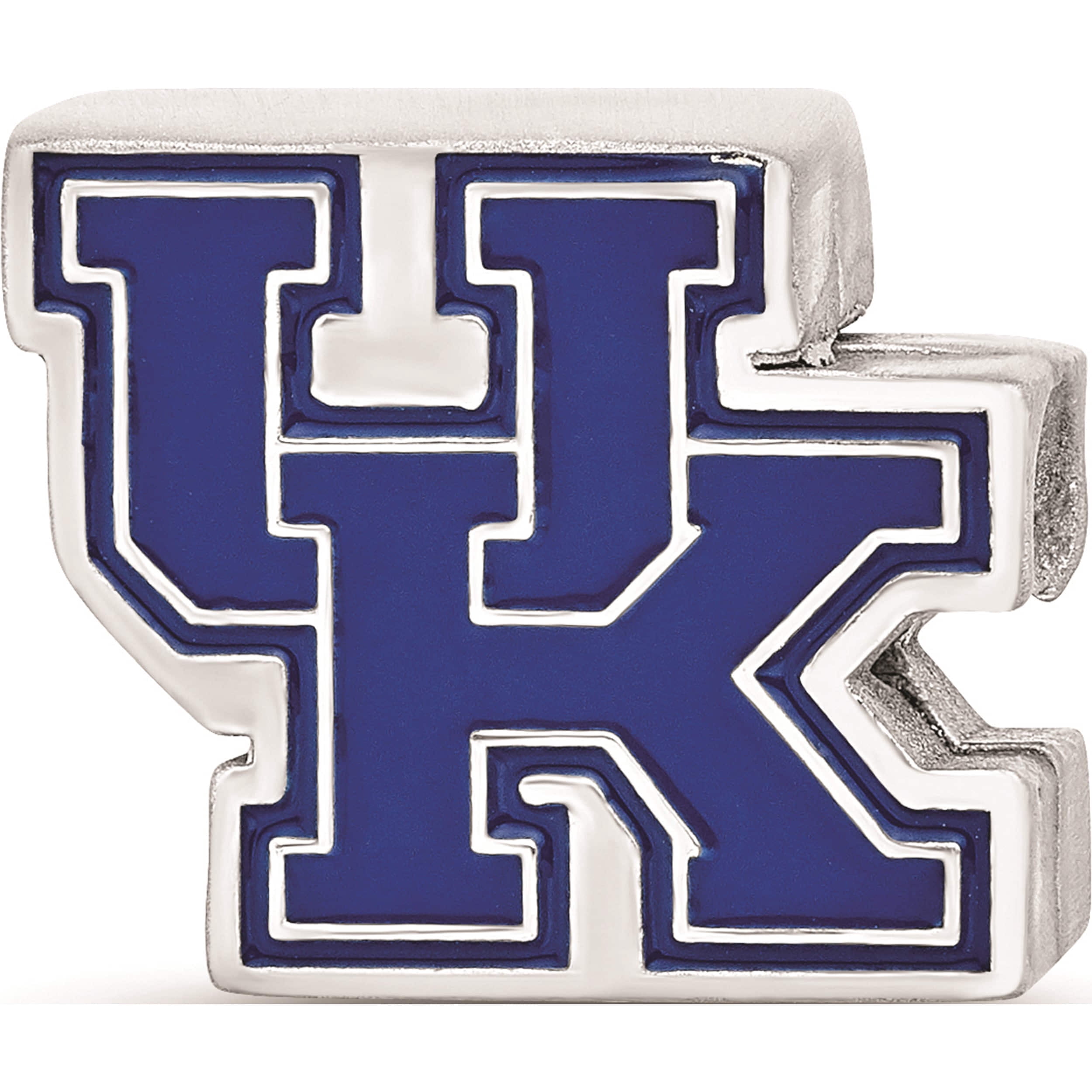 Sterling Silver Logoart The University Of Kentucky Uk Enameled Logo Bead (10.7 X 14.6) Made In United States ss500uk