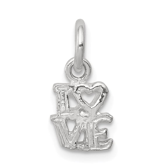 Sterling Silver Love Charm Pendant