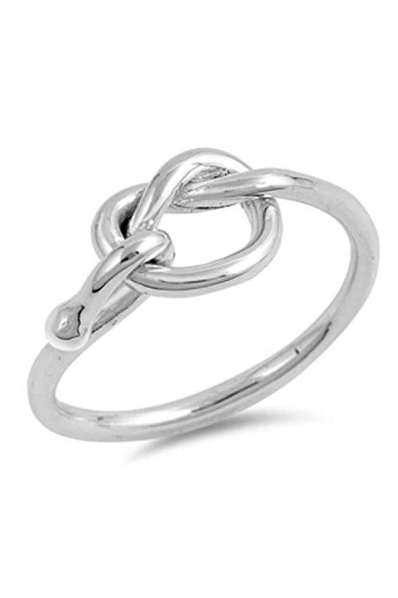 Sterling Silver Love Infinity knot Design Ring (5)