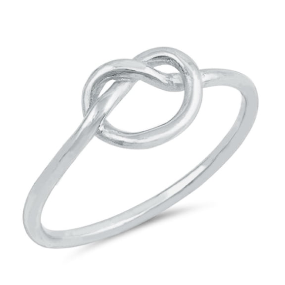 Sterling Silver Love Knot Promise Ring Size 12