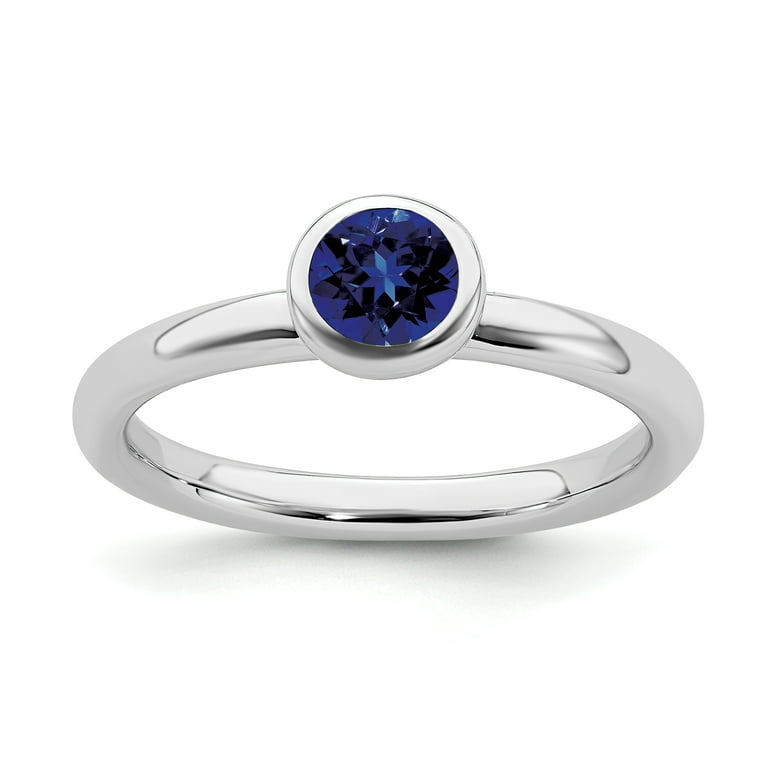 Blue sapphire ring on sale walmart