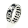 thumbnail image 1 of Sterling Silver Lunar Phases of the Moon Spinning Spin Band Ring, 1 of 4