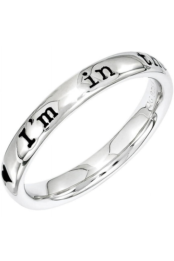 Sterling Silver Lyric I'm in the Mood For Love Ring