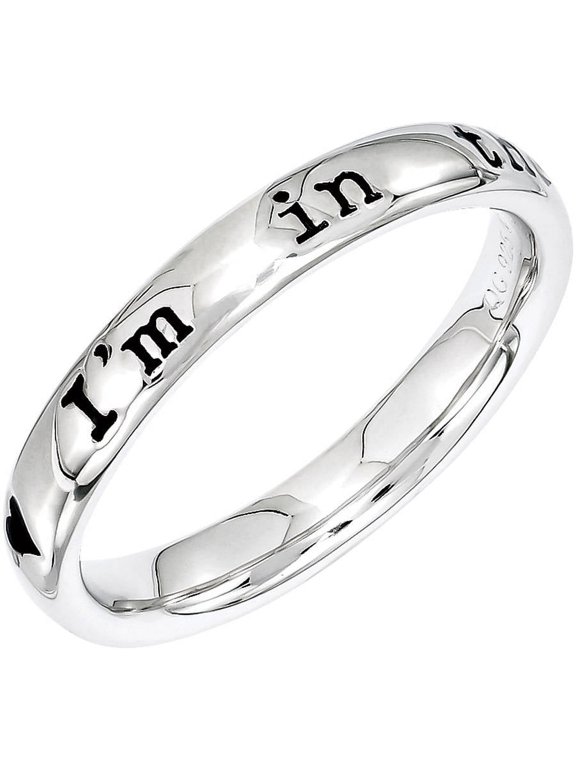 Sterling Silver Lyric I'm in the Mood For Love Ring